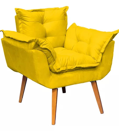 Kit Namoradeira Reforçada + 2 Poltronas Decorativas Para Sala Recepção Consultório Escritório Suede