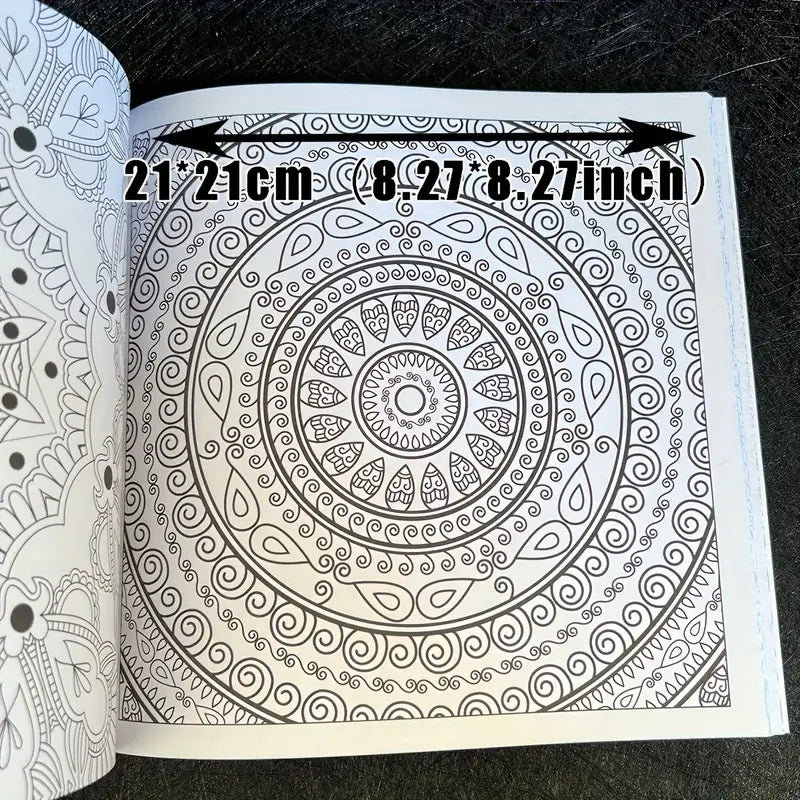 Livro de Colorir Mandala de 128 páginas