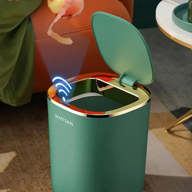 Lixeira para Banheiro e Cozinha Automática com Sensor Lenogue Recarregável.